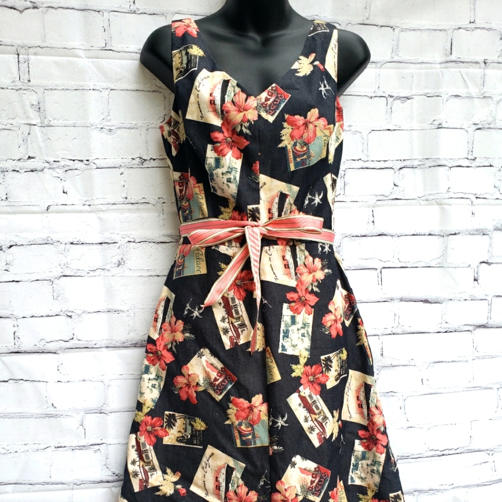 Citrine Postcard Dress - Size 6 Excellent Condition